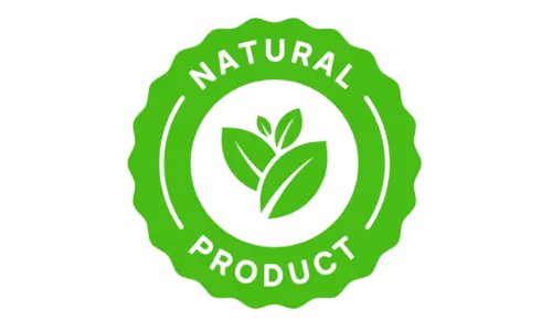 Natural product badge — Red Boost uses plant-based ingredients